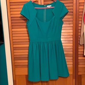 Jun&Ivy Francesca’s teal dress